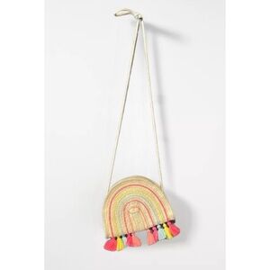 Sfera Rattan Rainbow Tassel Bag